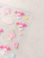 DAISO Stationery Sanrio My Melody Sticker Set (3 Sheets)