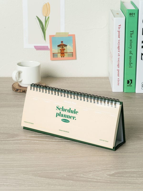 DAISO Stationery Standing Weekly Schedule Planner (60 Sheets)