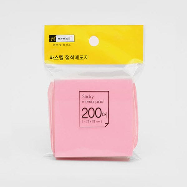 DAISO Stationery Sticky note 75X75mm-Pink