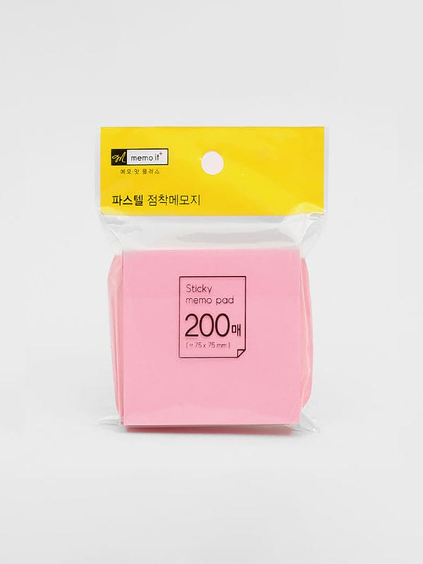 DAISO Stationery Sticky note 75X75mm-Pink