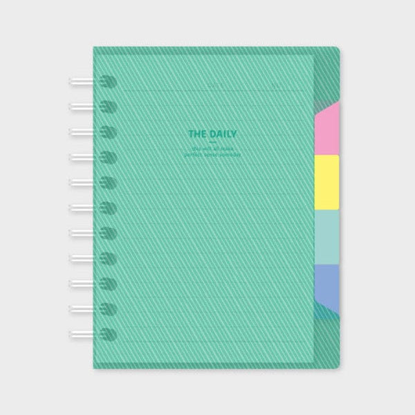 DAISO Stationery Transparent Cover Index Notebook A6 (80 Sheets)