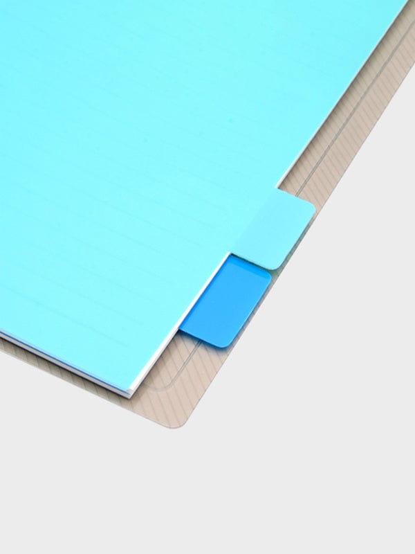 DAISO Stationery Transparent Cover Index Notebook A6 (80 Sheets)
