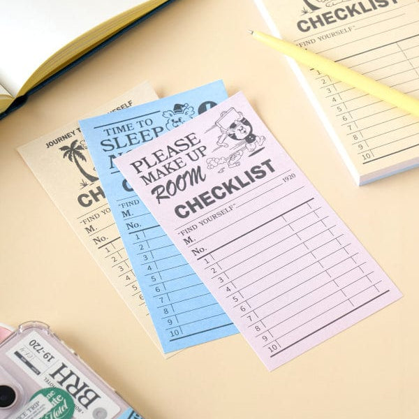 DAISO Stationery Travel Checklist Memo Pad (75 Sheets)