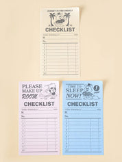 DAISO Stationery Travel Checklist Memo Pad (75 Sheets)