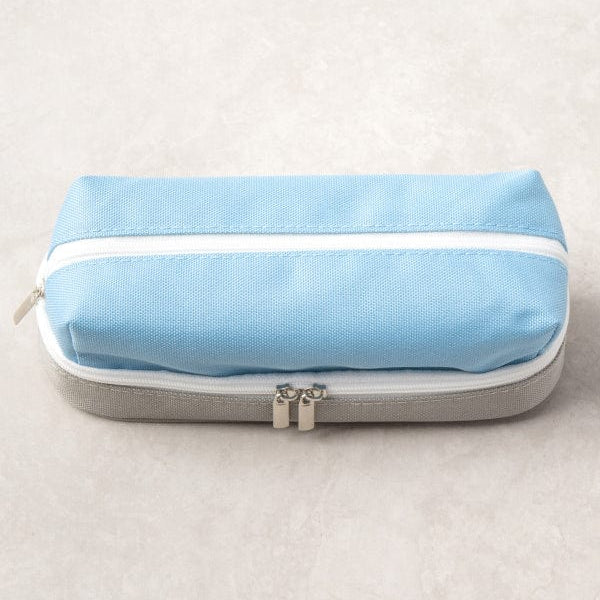 DAISO Stationery Two-Tiered Compartment Pencil Case