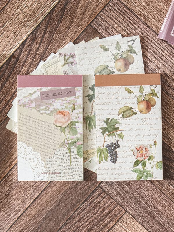 DAISO Stationery Vintage Mood Background Paper (30 Sheets X 2 Packs)