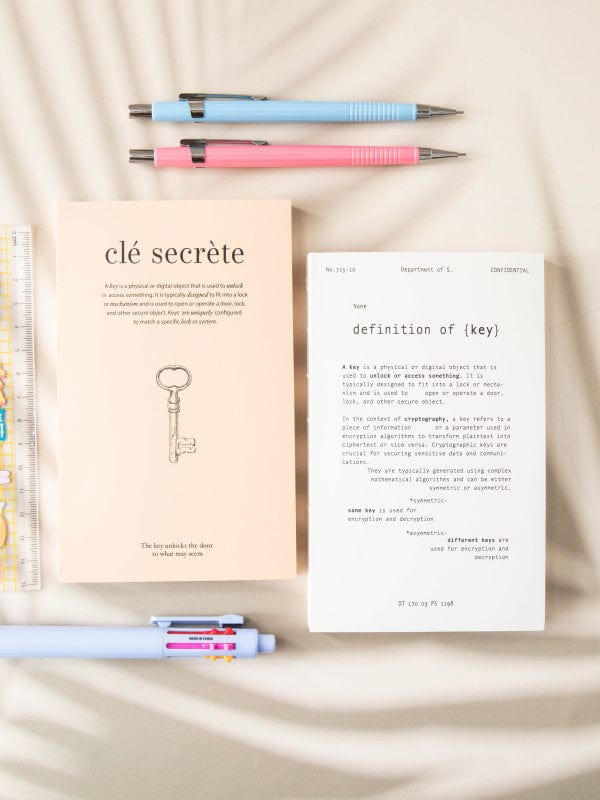 DAISO Stationery Vintage Unlined Notebook (80 Sheets)