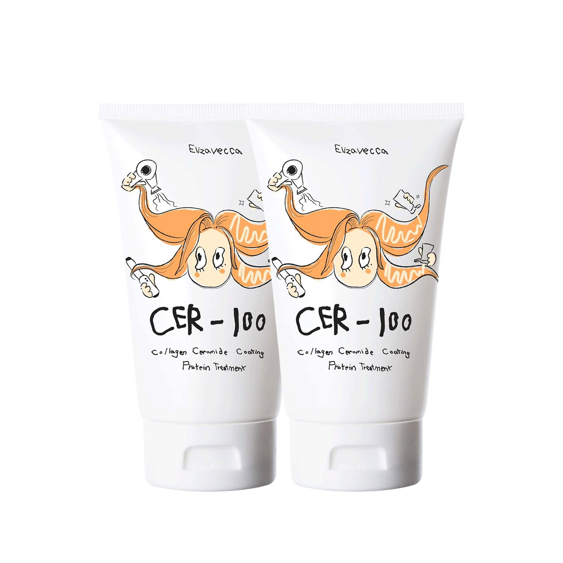 Elizavecca [Elizavecca] CER-100 Collagen Ceramide Coating Protein Treatment 100ml 2pcs