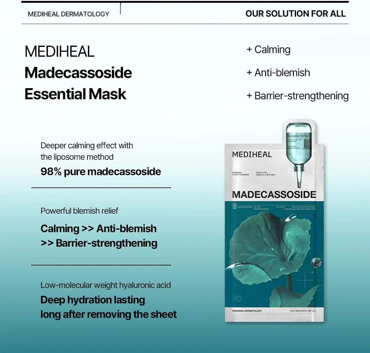 Mediheal Skincare [Mediheal] Madecassoside Essential Mask Blemish Repair