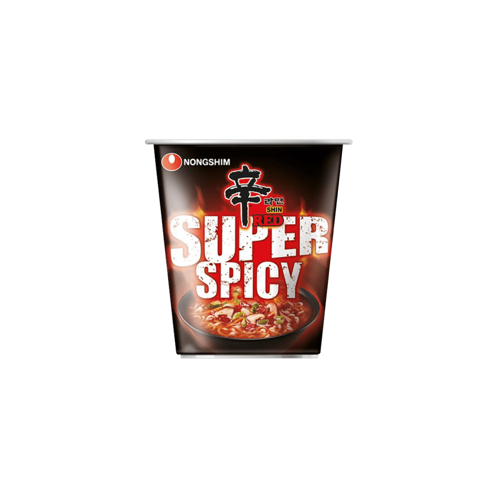 Nongshim Cup Noodle Nongshim Shin Red Super Spicy Cup Noodle 68g