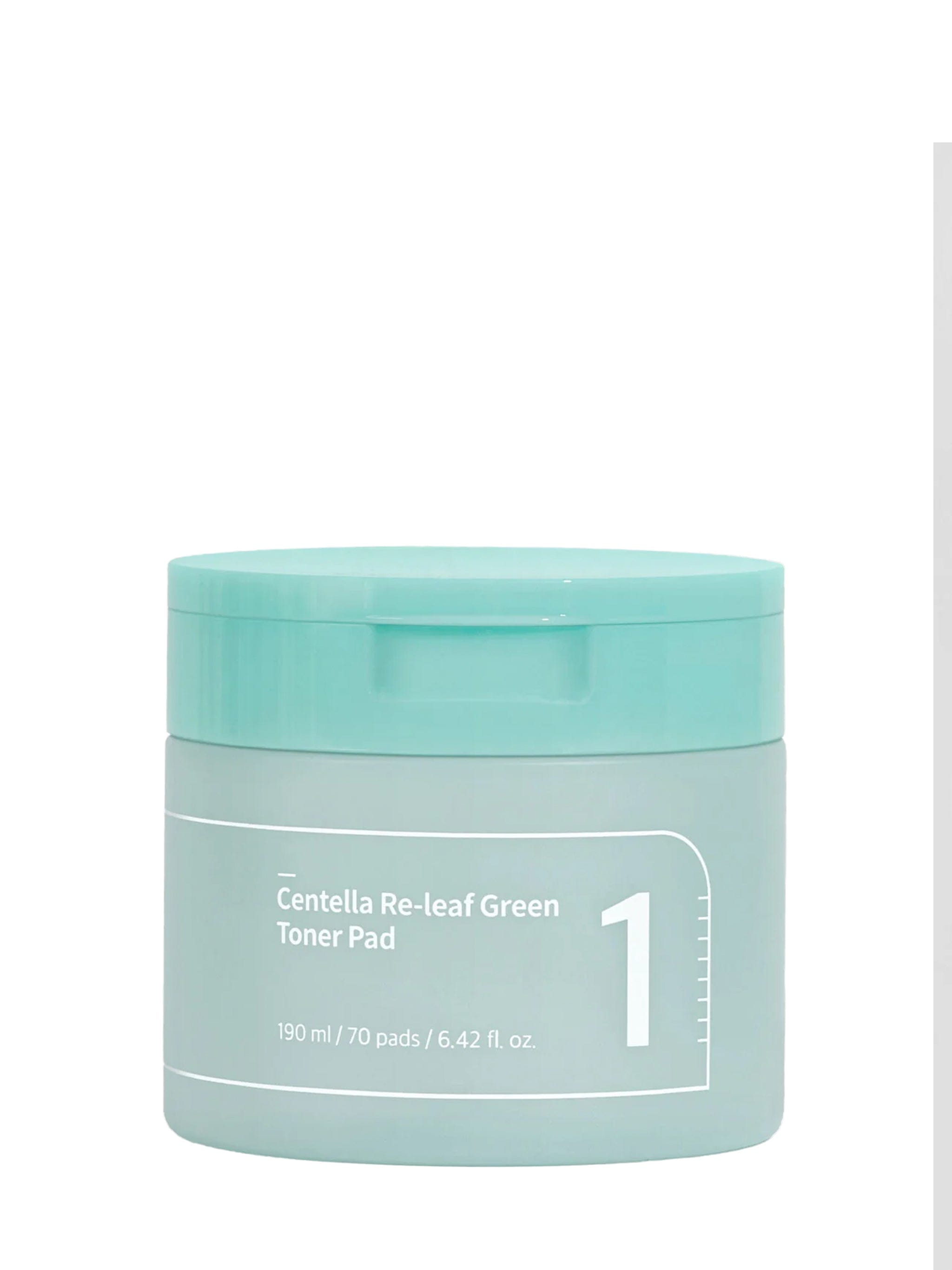 Numbuzin Numbuzin No.1 Centella Re-leaf Green Toner Pad 190ml (70pads)