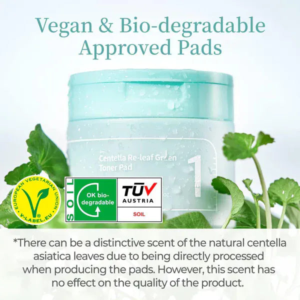 Numbuzin [numbuzin] No.1 Centella Re-leaf Green Toner Pad 190ml (70pads)