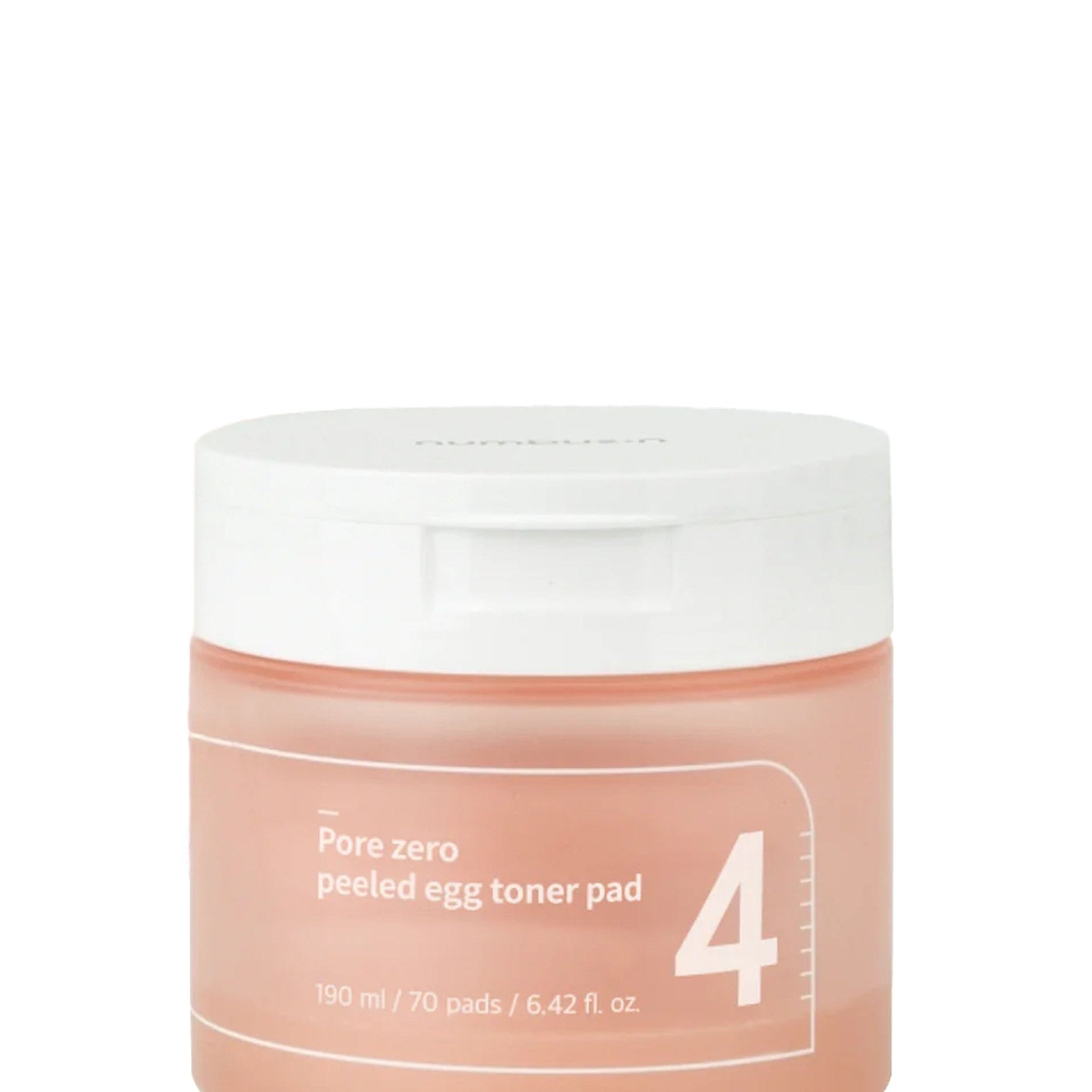 Numbuzin Numbuzin No.4 Pore Zero Peeled Egg Toner Pad (190ml *70ea )