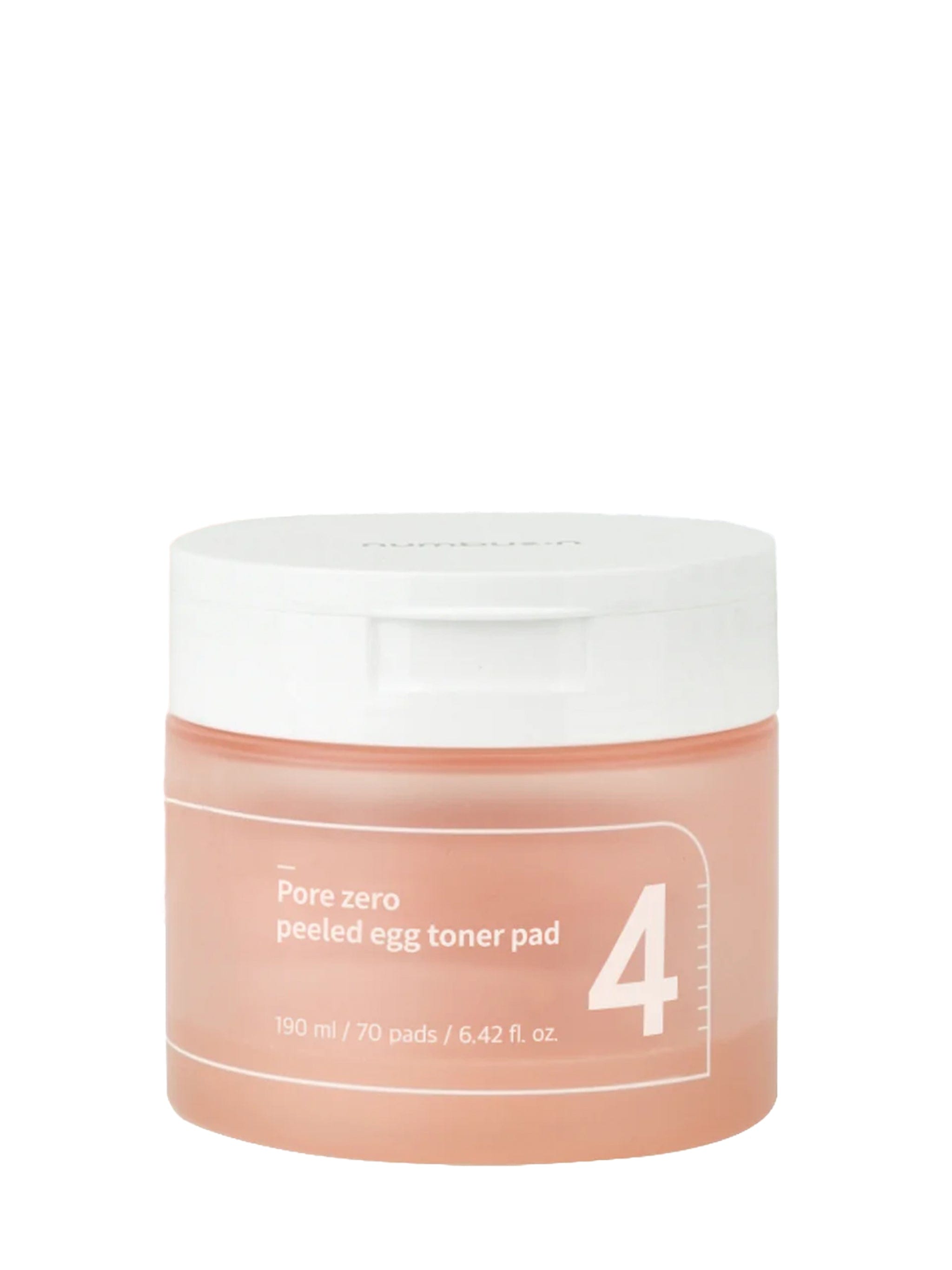 Numbuzin Numbuzin No.4 Pore Zero Peeled Egg Toner Pad (190ml *70ea )
