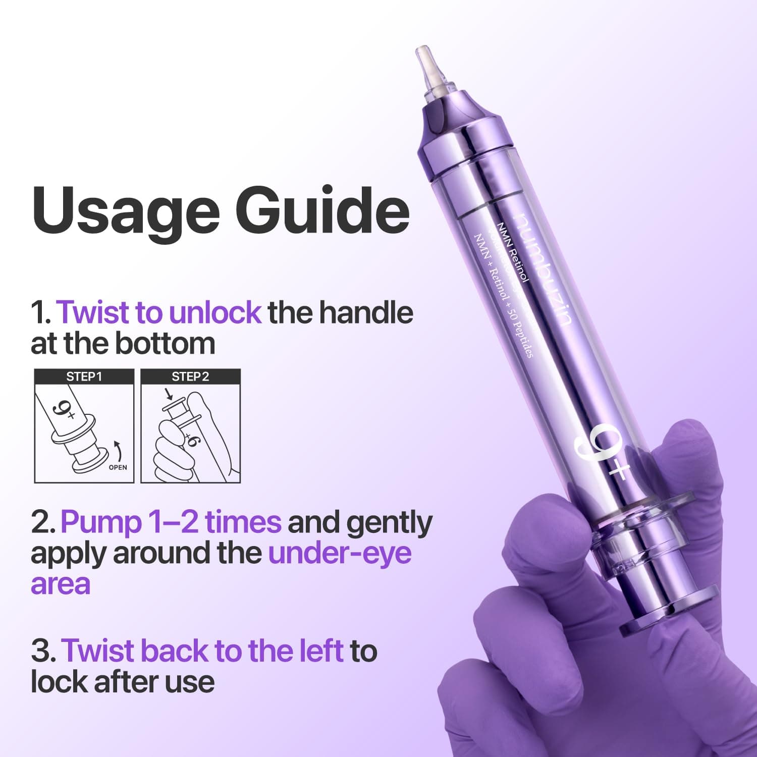 Numbuzin [numbuzin] no.9 NAD+ Retinol Volumetox Eye Cream 10ml