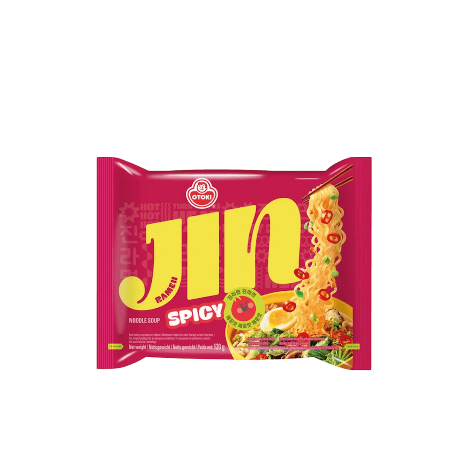 Ottogi Instant Noodle OTOKI Jin Ramen Spicy 120g