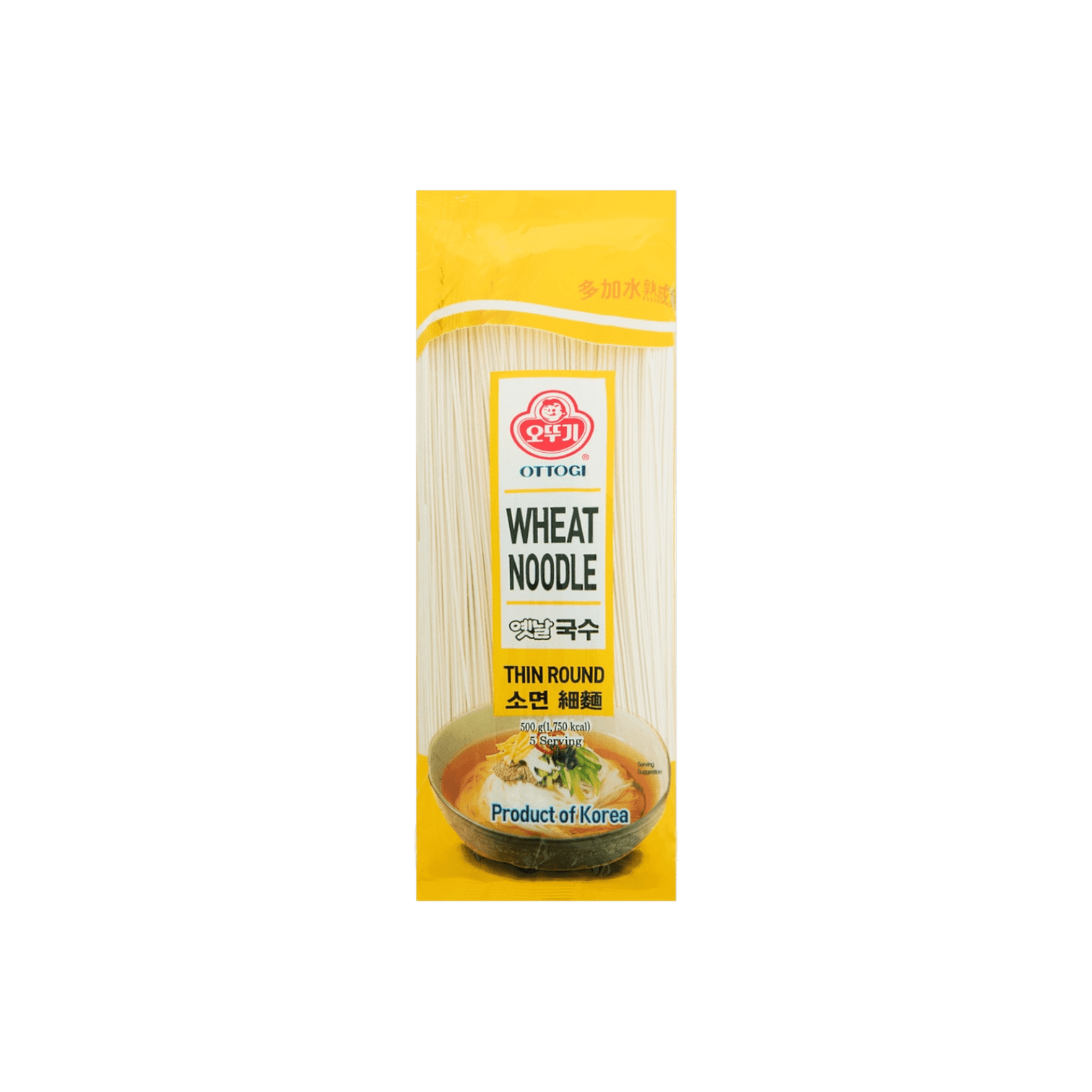 Ottogi Noodle Ottogi Wheat Noodle (Thin Round) 500g