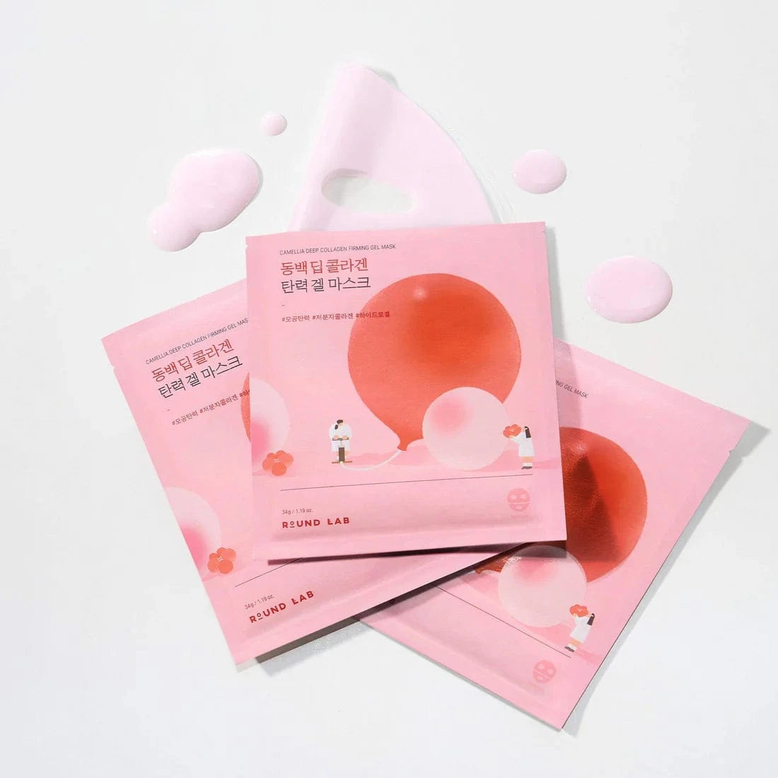 Round Lab Round Lab Camellia Deep Collagen Firming Gel Mask 34g(1ea)