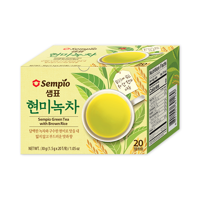 Sempio Beverage Sempio Green Tea with Brown Rice 30g (20 bags)