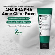 SOME BY MI AHA.BHA.PHA 30days Miracle Acne Clear Foam 100ml