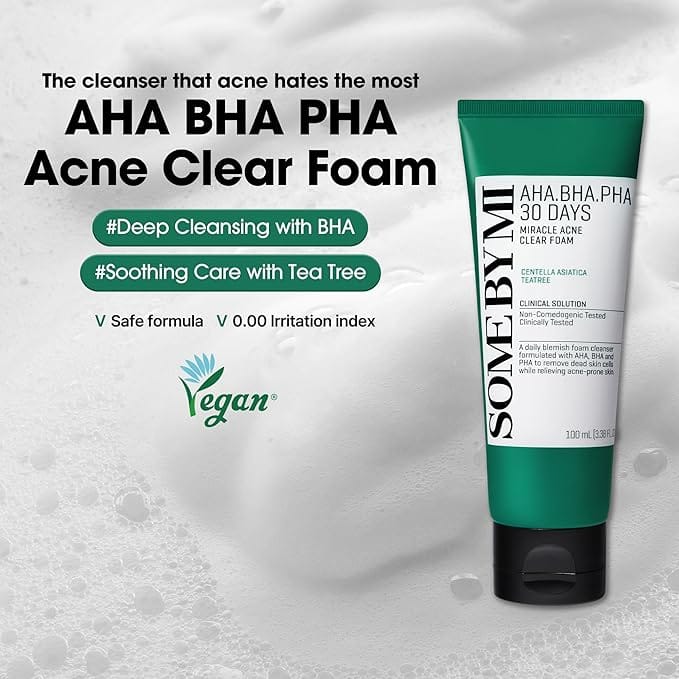 SOME BY MI AHA.BHA.PHA 30days Miracle Acne Clear Foam 100ml